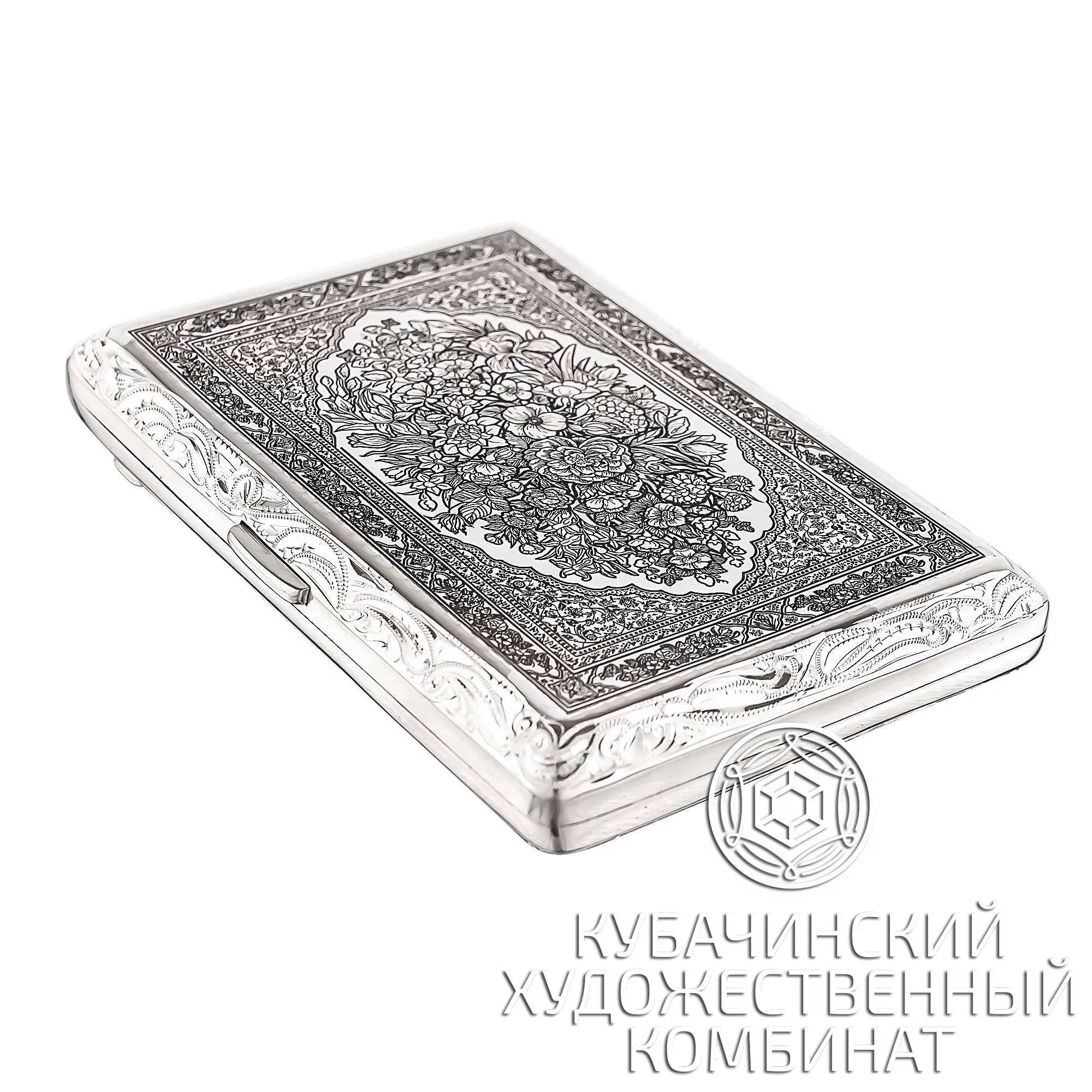 Портсигар из серебра