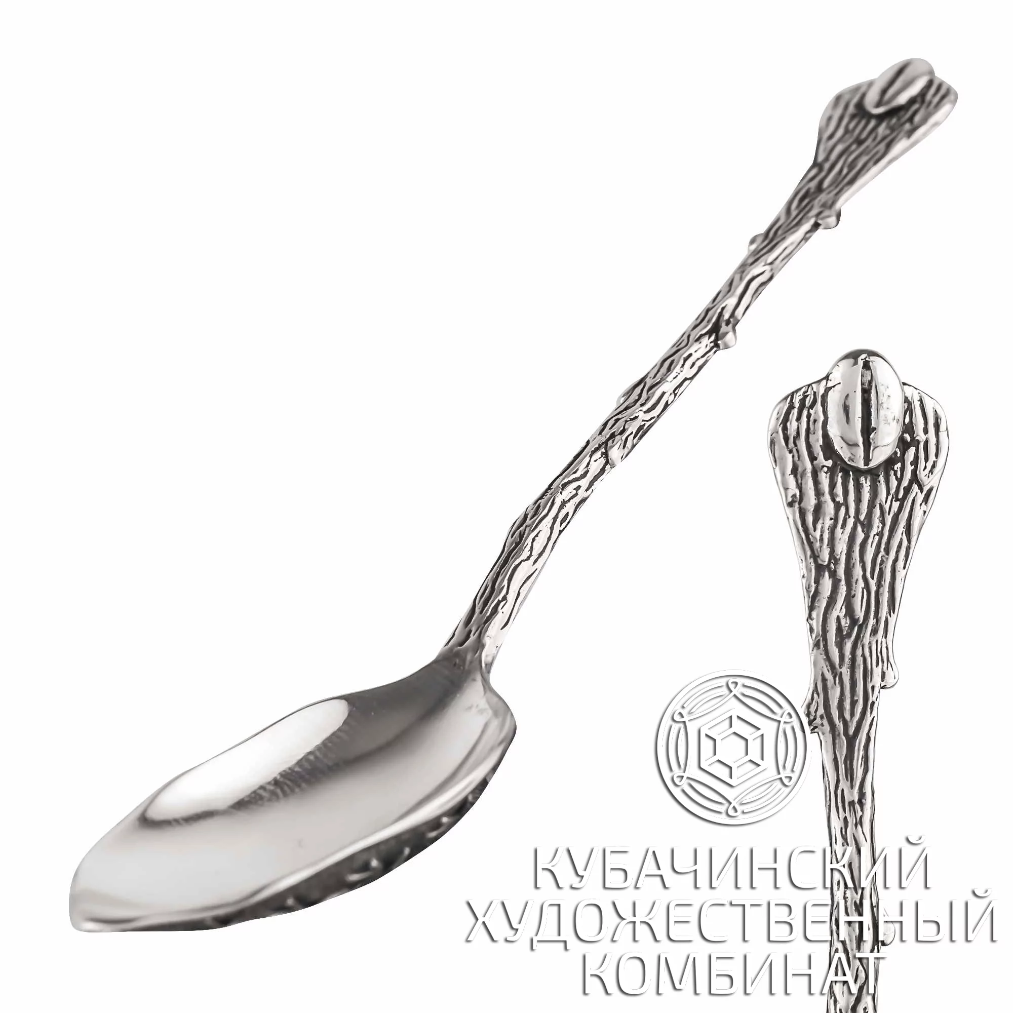 Ложка кофейная из серебра 925 пробы