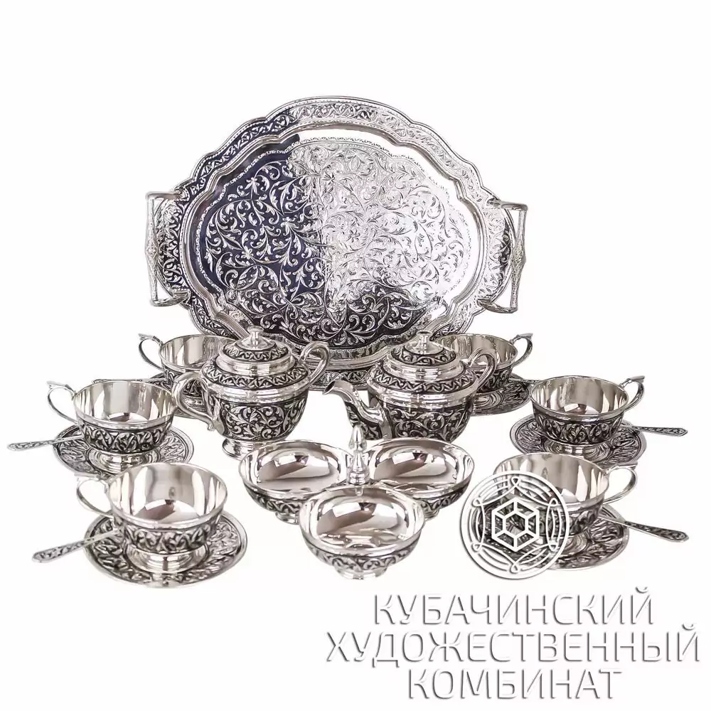 Набор для чая из серебра