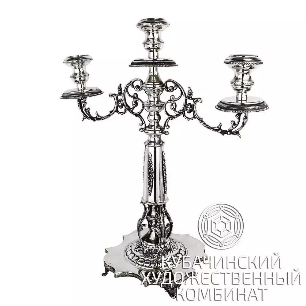 Подсвечник из серебра 925 пробы