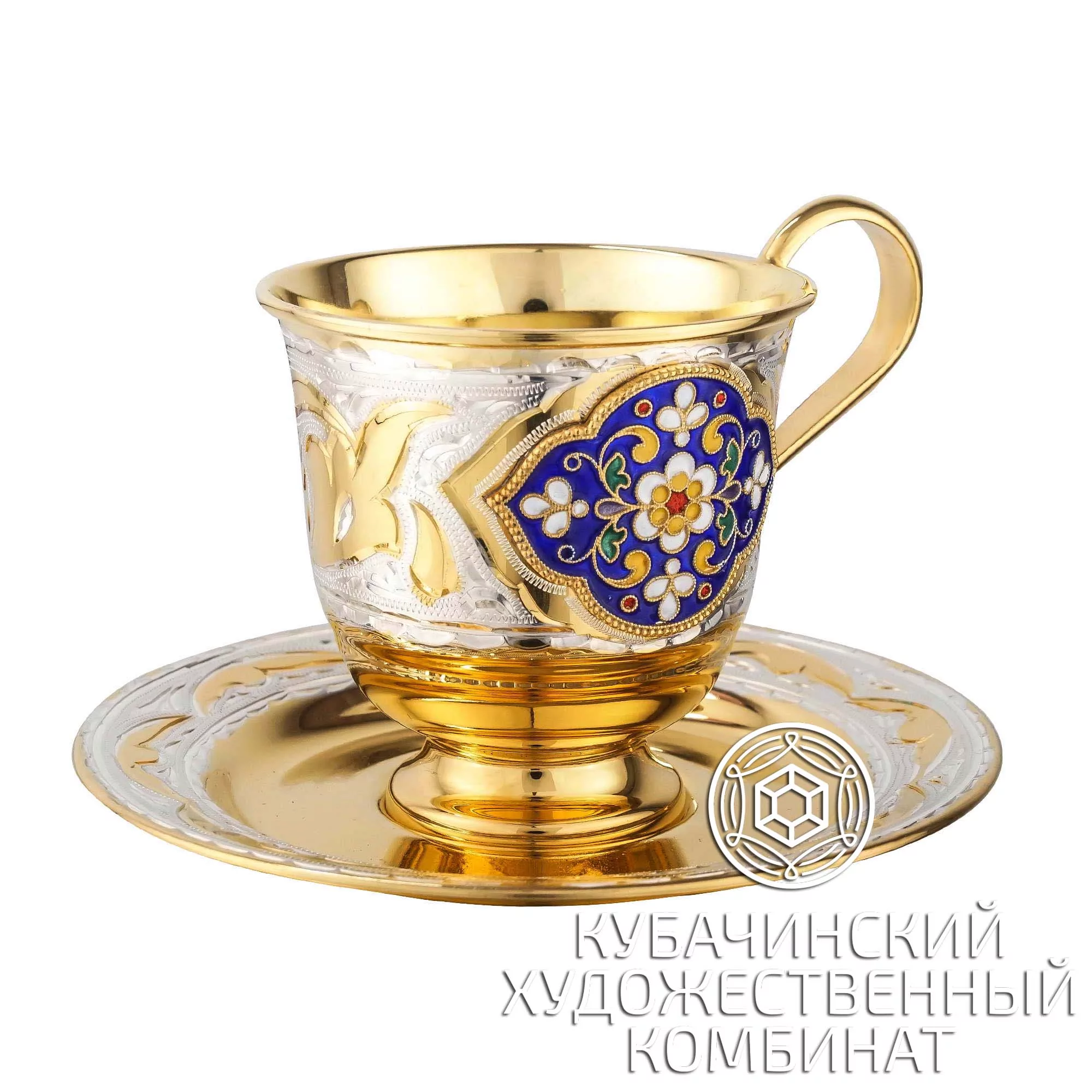 Чайная пара из серебра на 115 мл