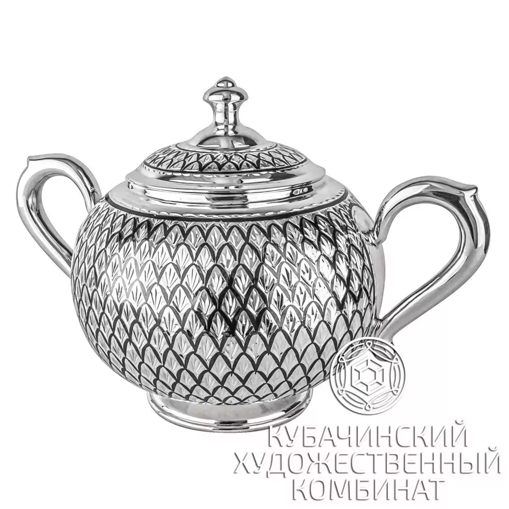 Сахарница серебряная на 550 мл