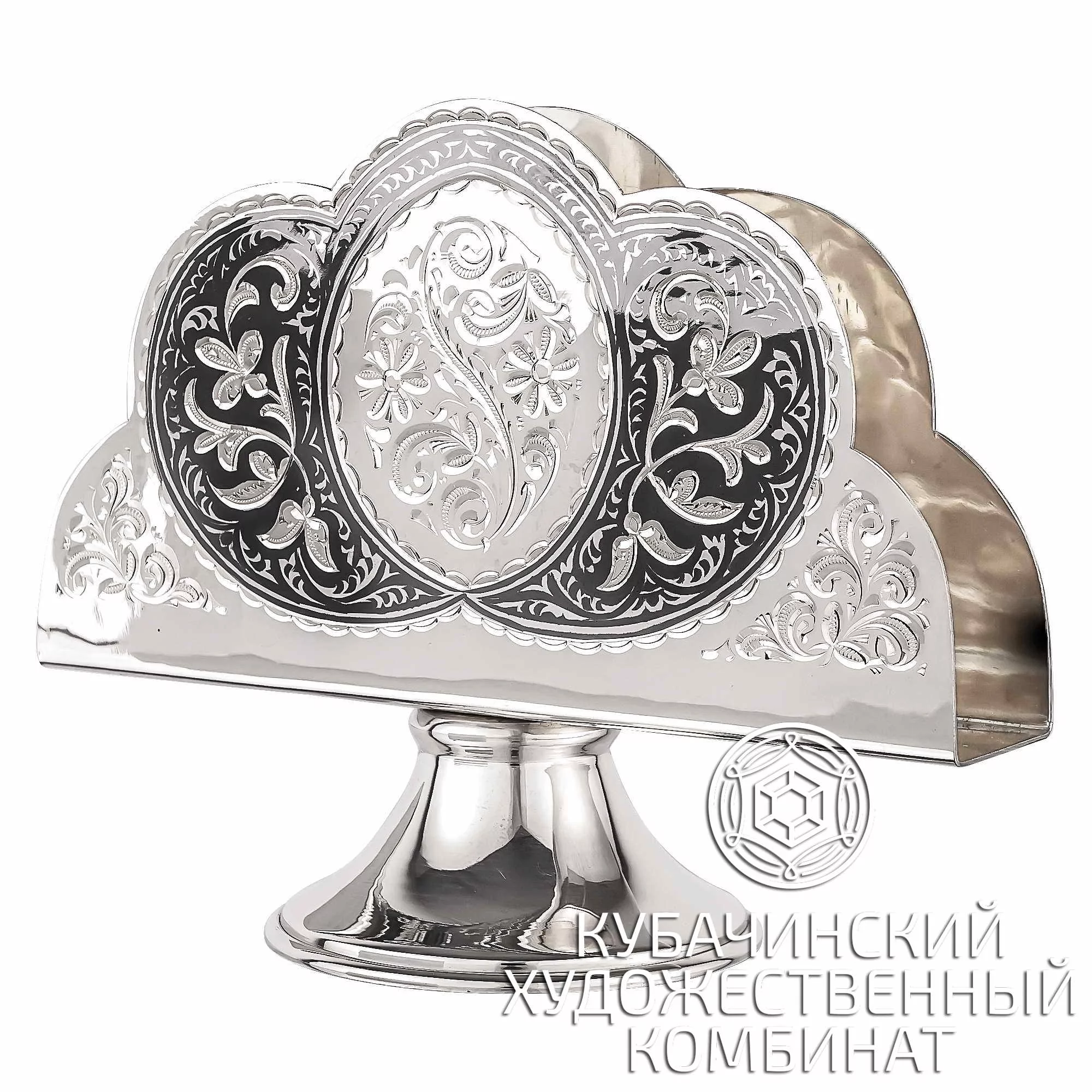 Салфетница из серебра