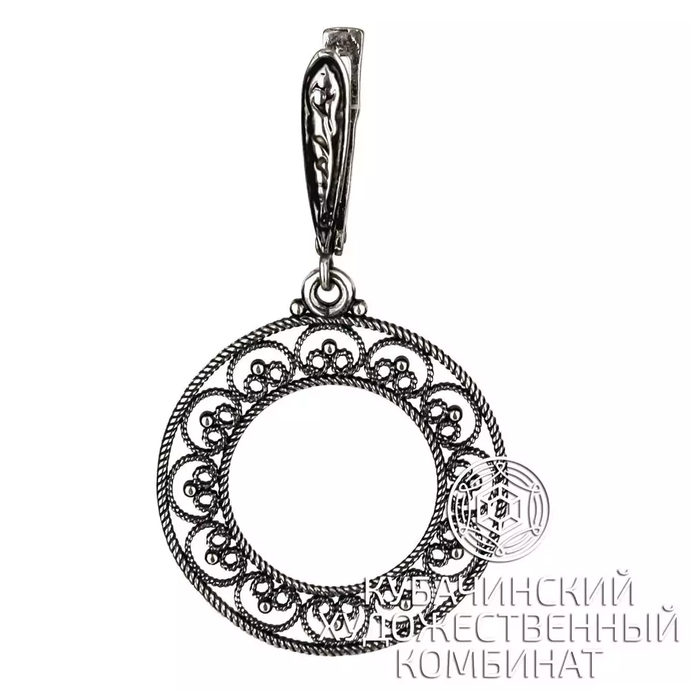 Серьги "Кольцо" из серебра