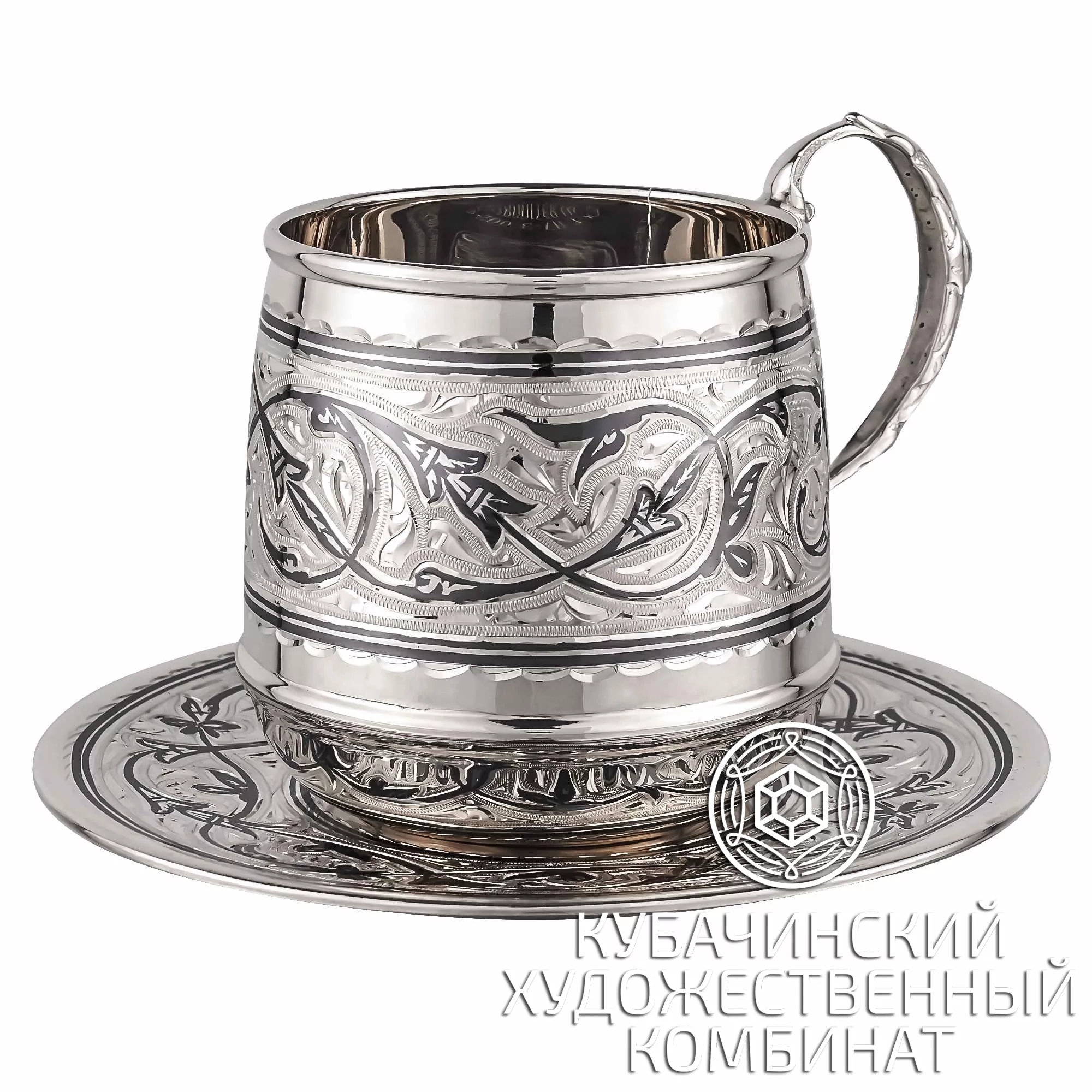 Чайная пара из серебра на 175 мл