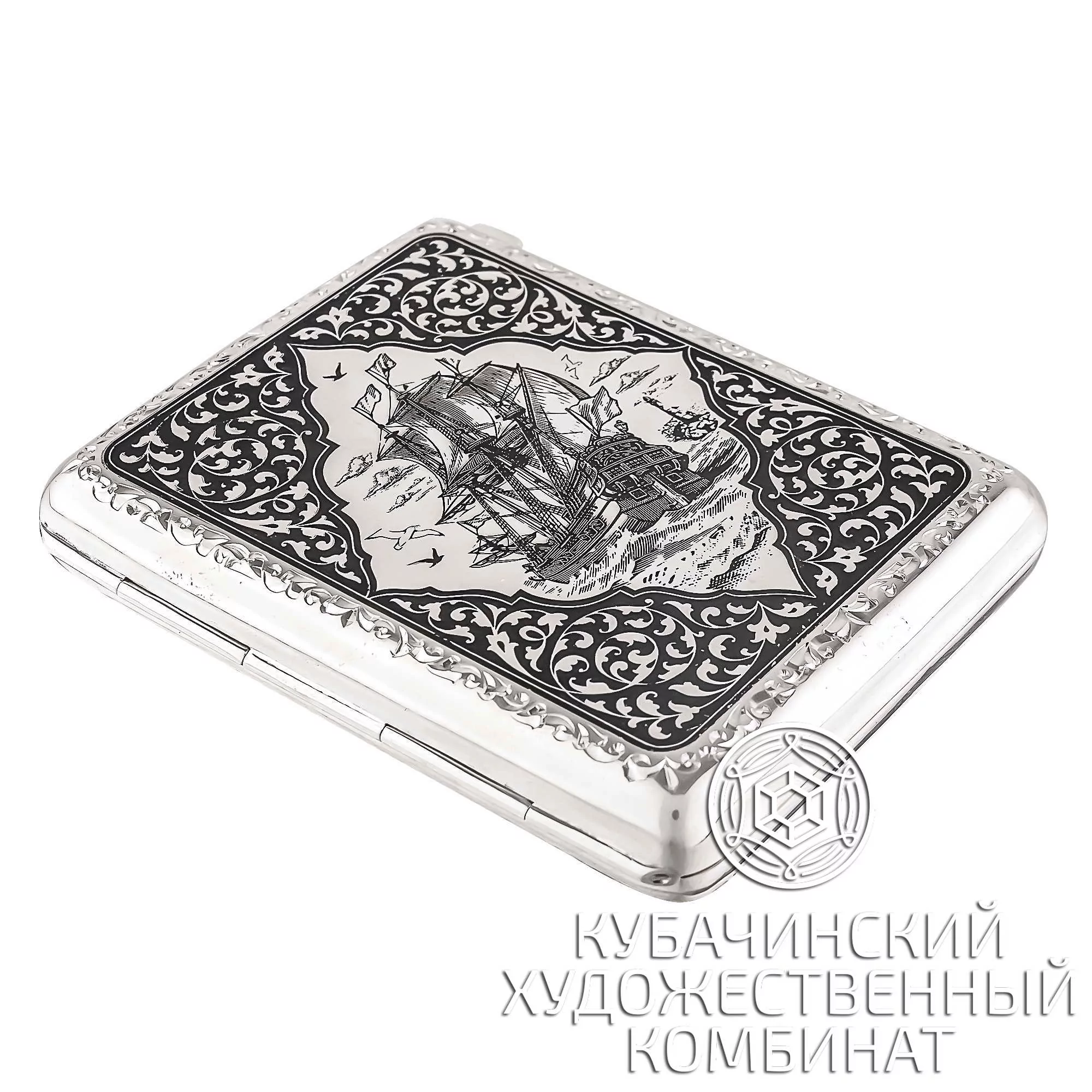 Портсигар из серебра