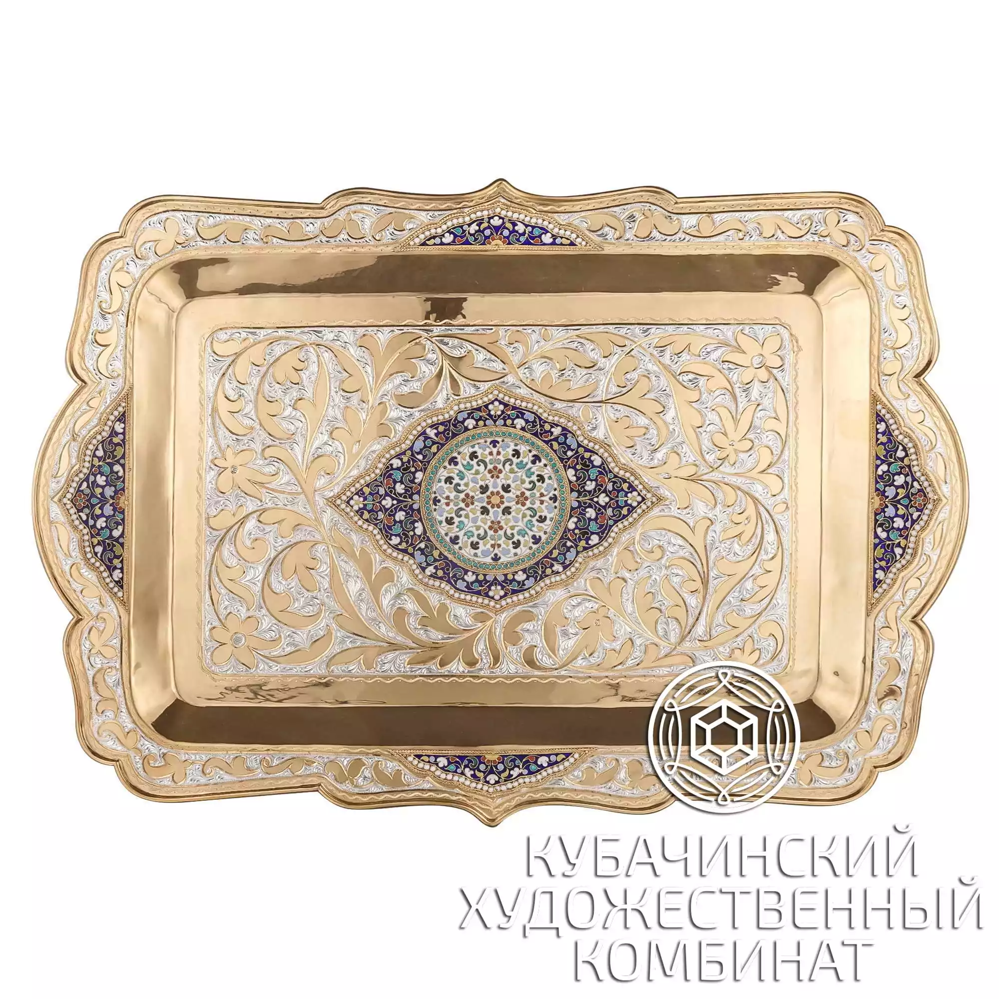Поднос из серебра