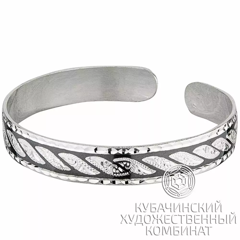 Браслет из серебра «Гребень»