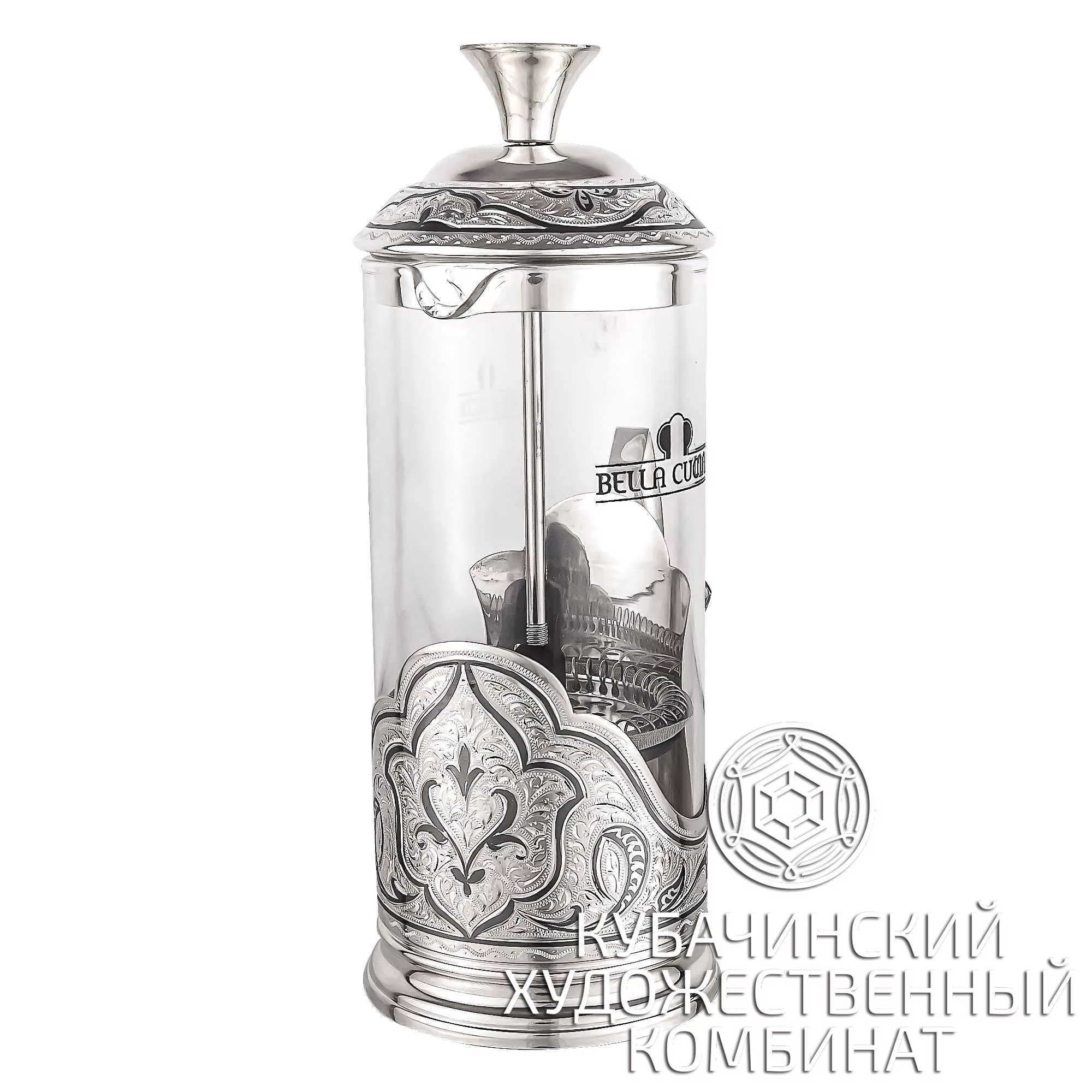 Френч-пресс из серебра на 350 мл