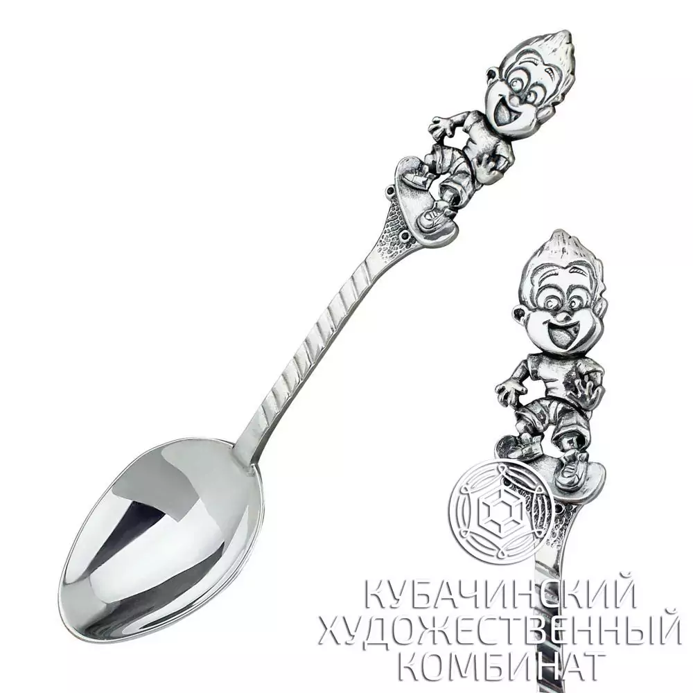 Ложка чайная "Малыш" из серебра