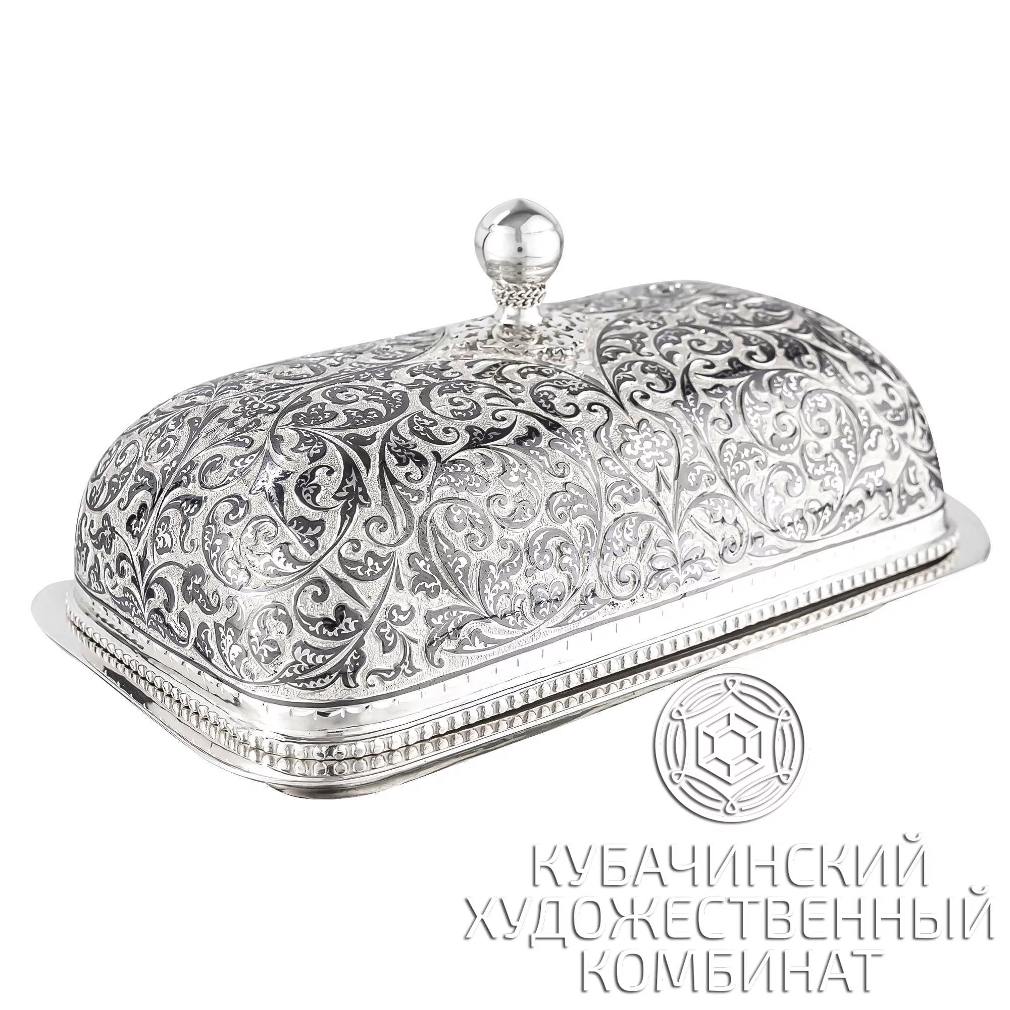 Масленка из серебра