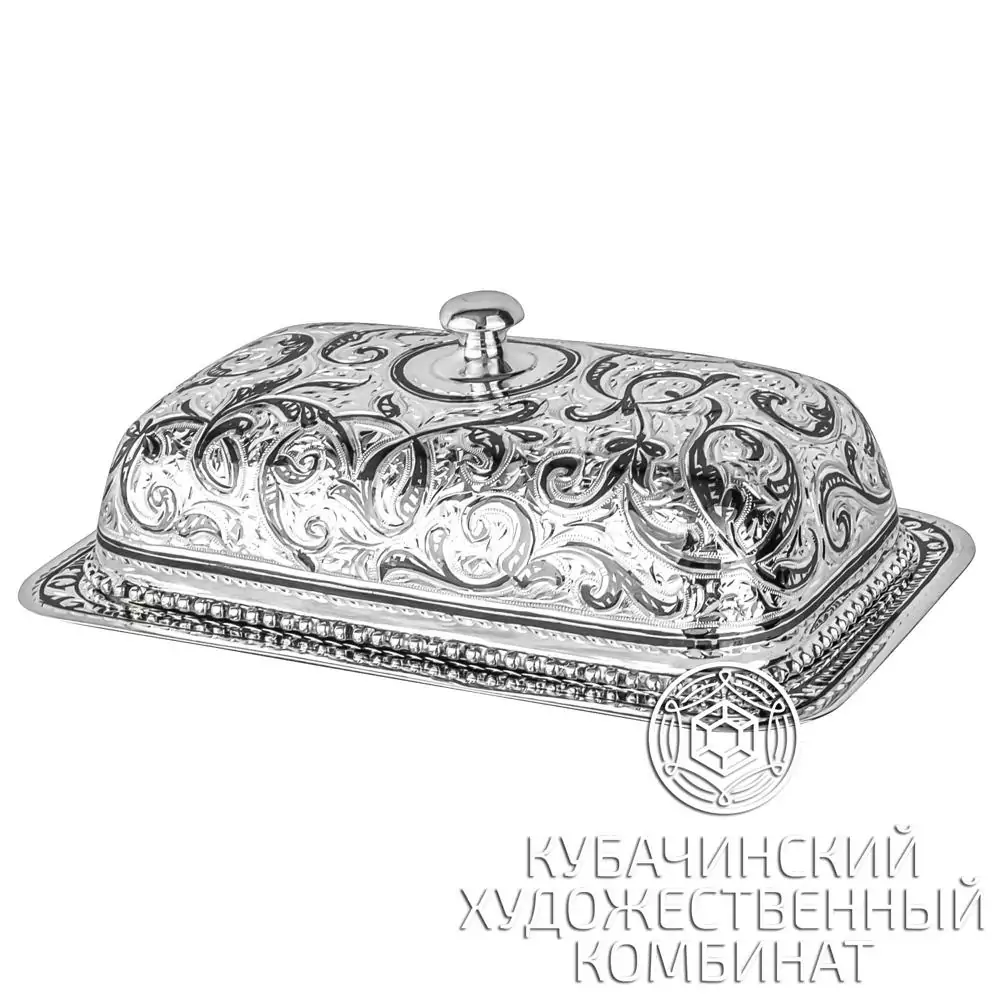 Маслёнка из серебра