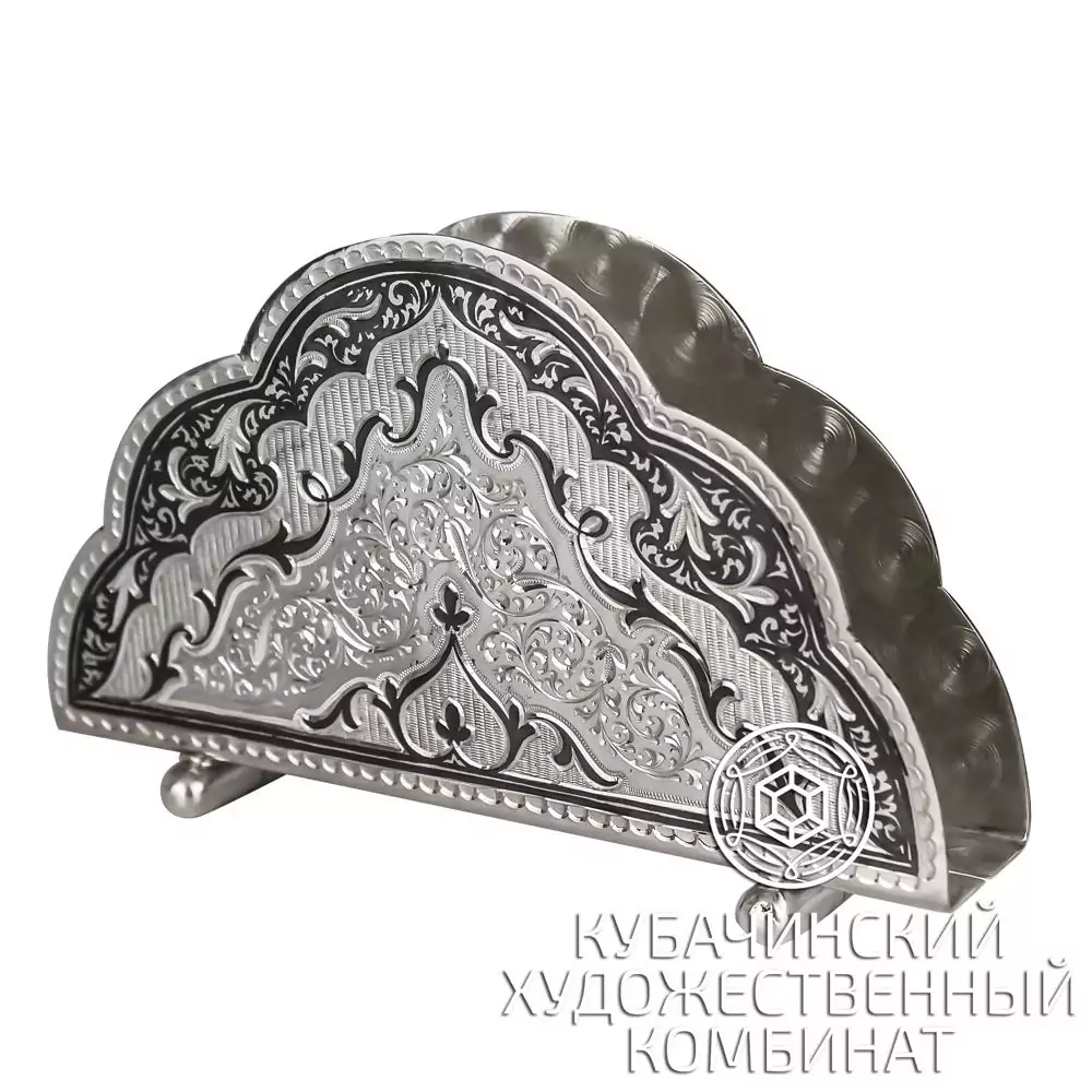 Салфетница из серебра 