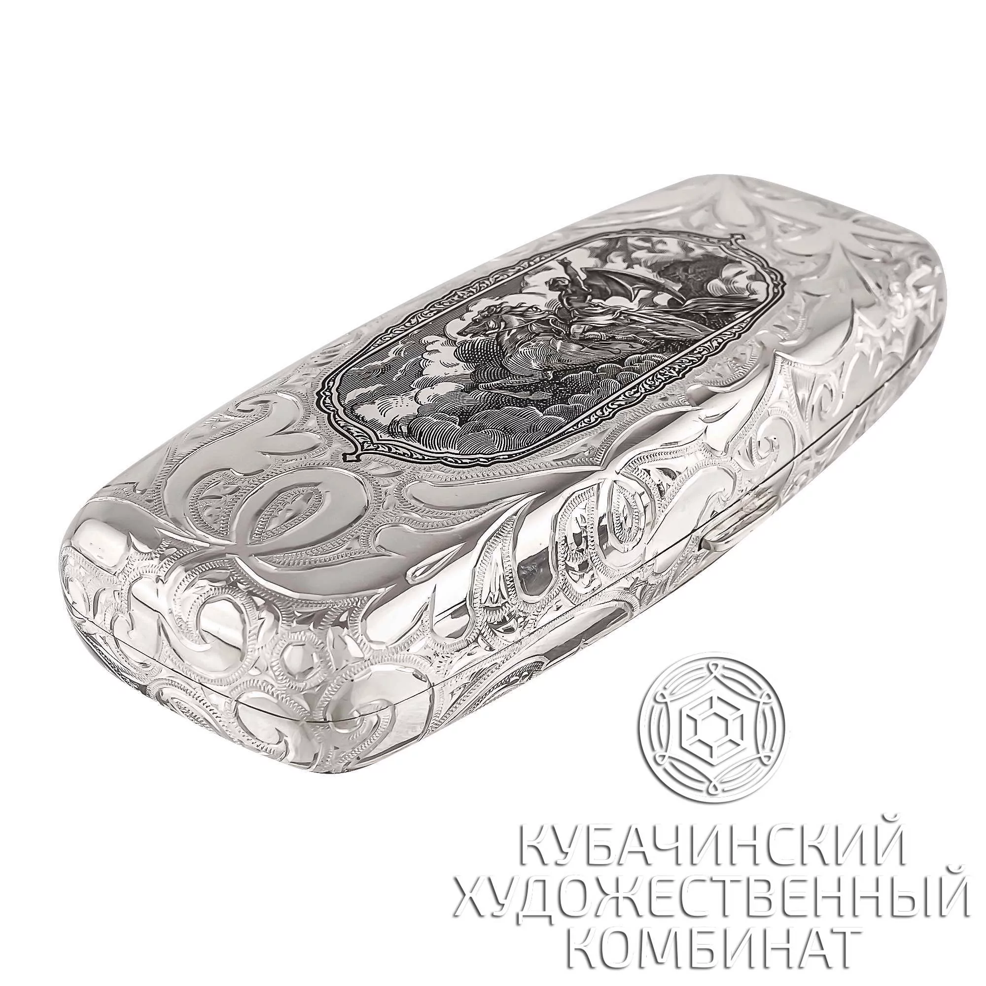 Футляр серебряный для очков