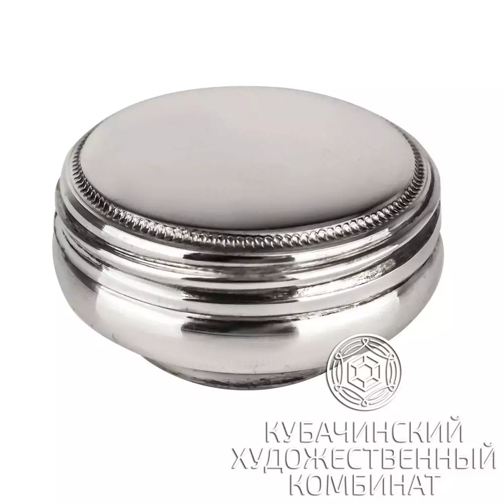 Таблетница "Зеркало" из серебра 925 пробы