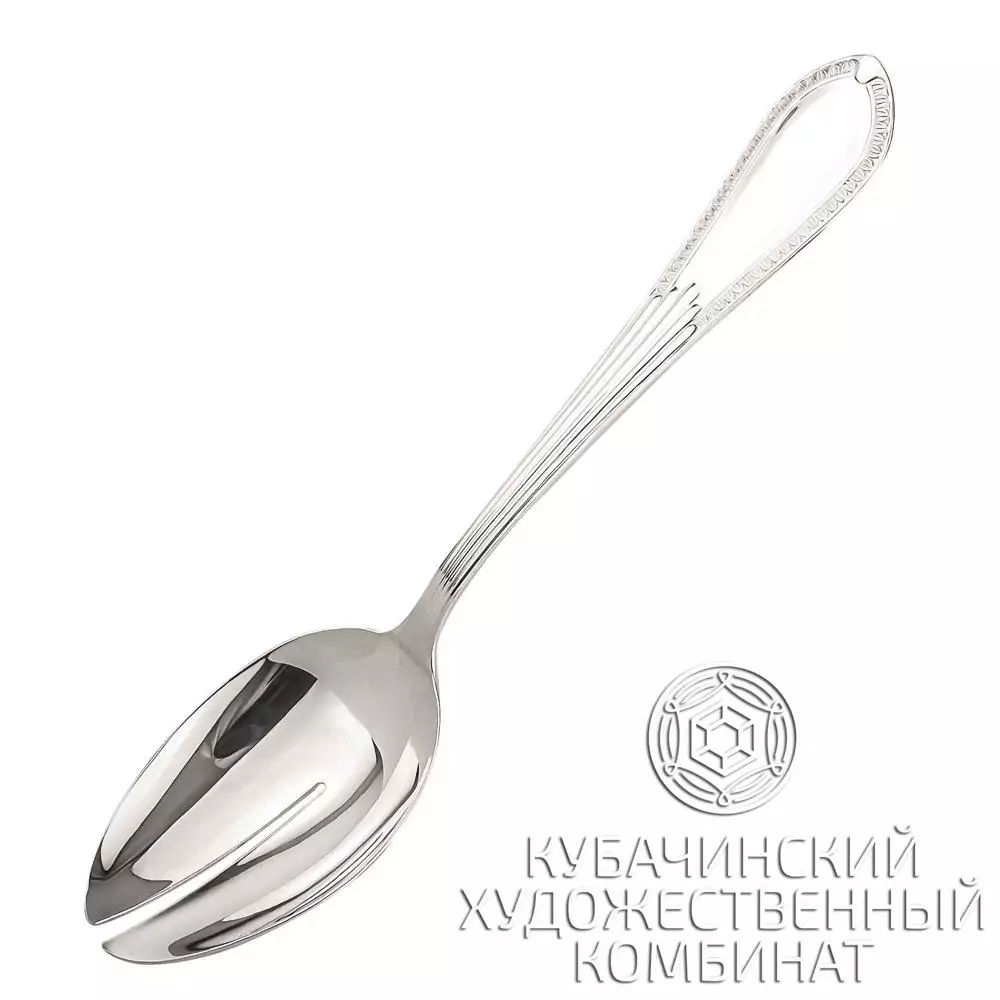 Ложка для салата «Граф» серебряная 925 пробы