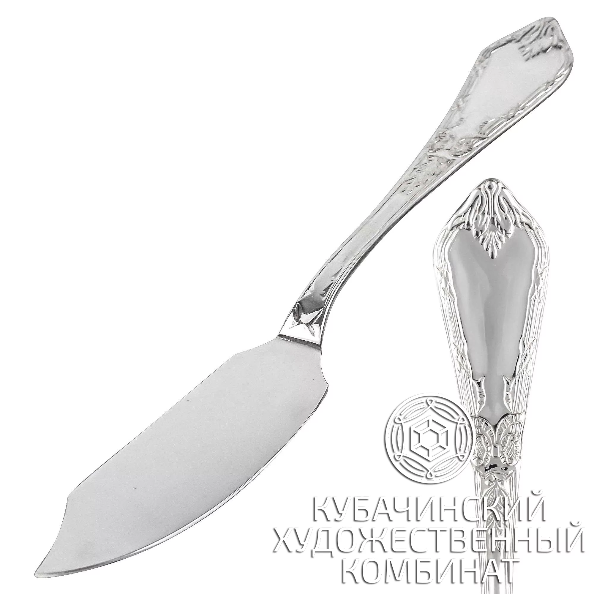 Нож для рыбы из серебра 925 пробы