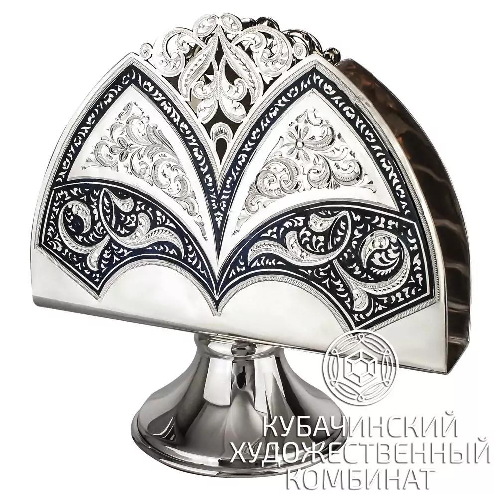 Салфетница серебряная 