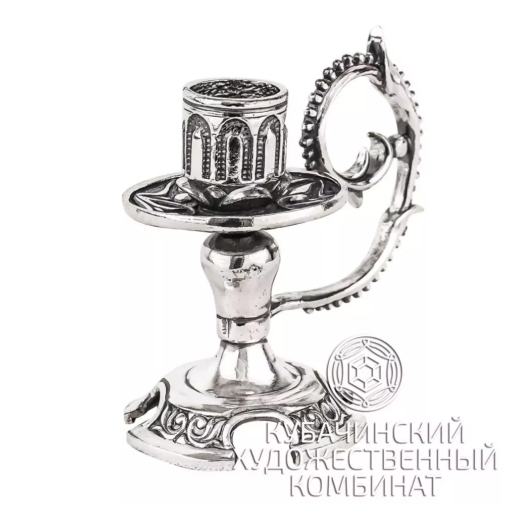 Подсвечник серебряный
