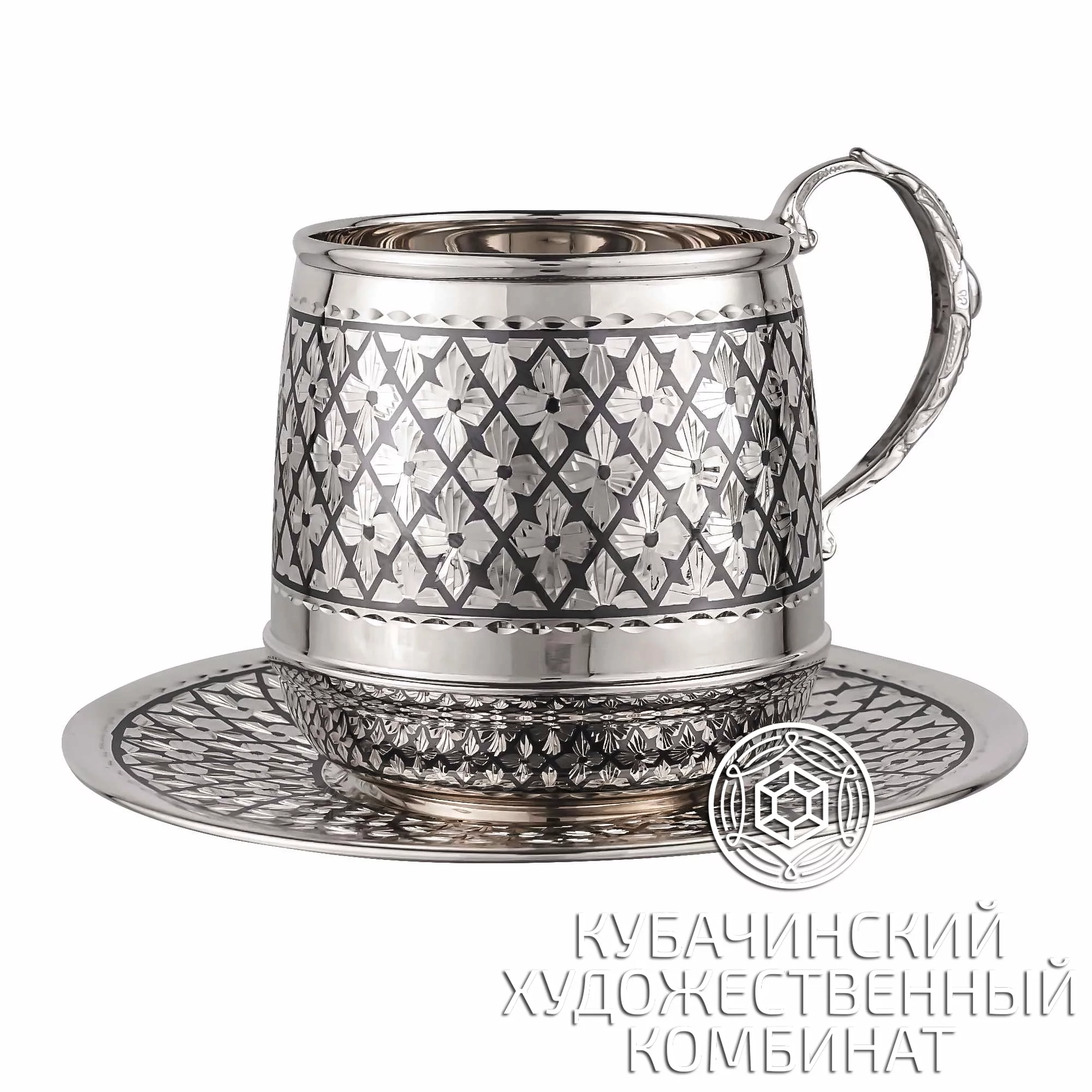 Чайная пара из серебра на 175 мл