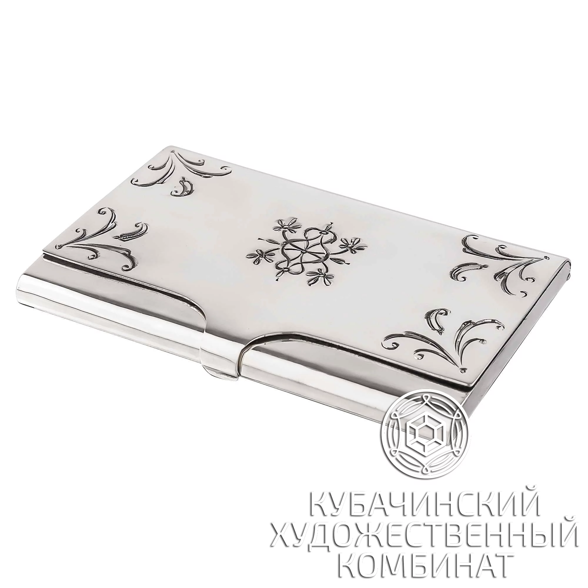 Визитница из серебра