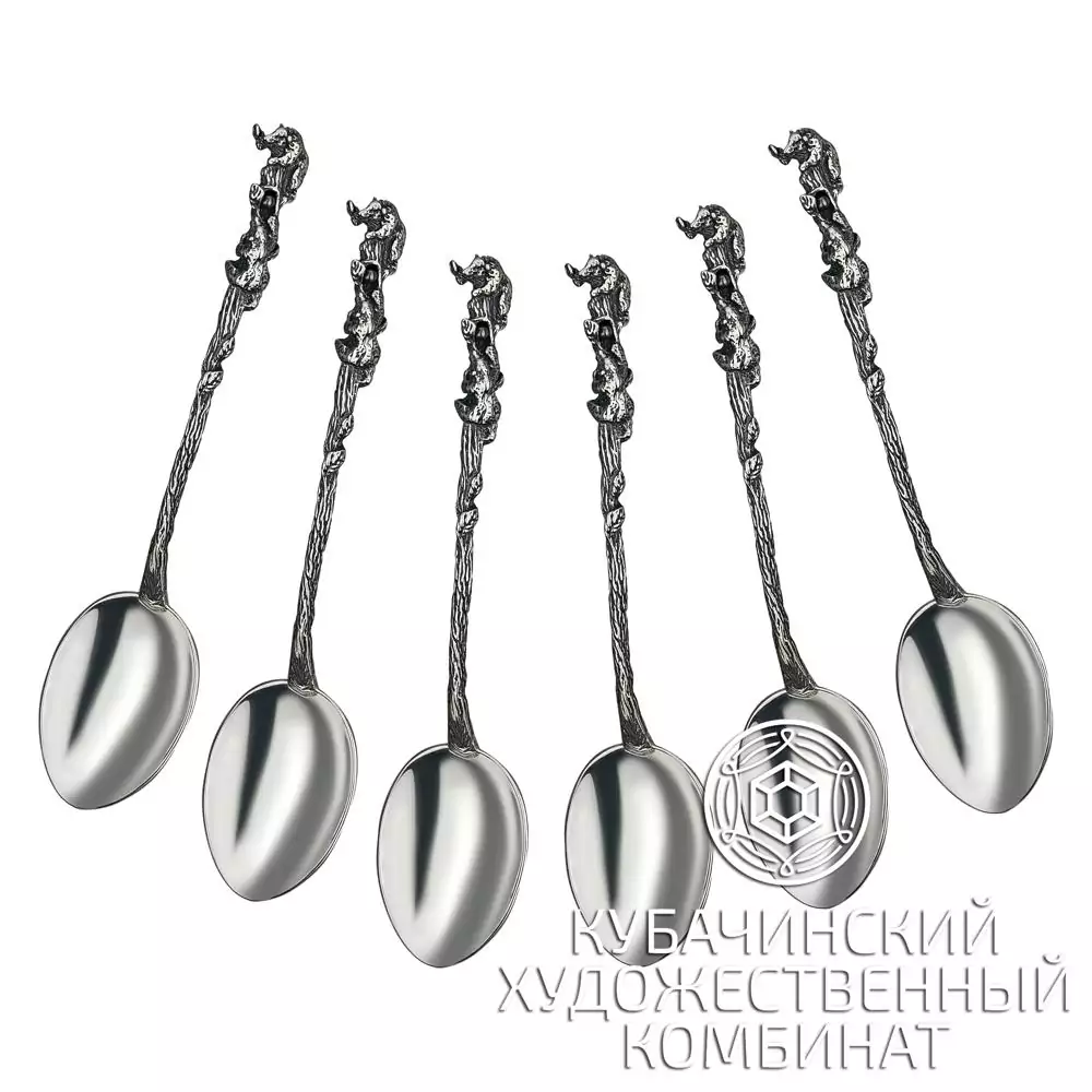 Ложки серебряные «Медвежата»