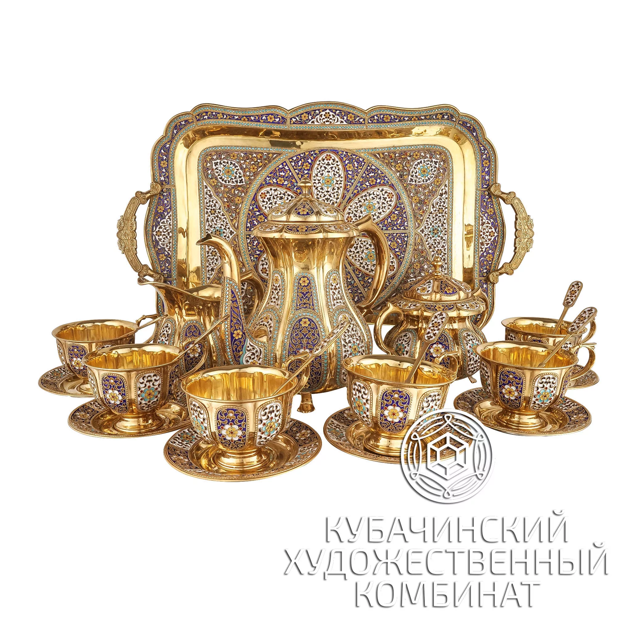 Чайный сервиз из серебра