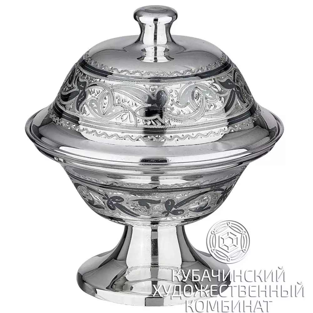 Икорница из серебра