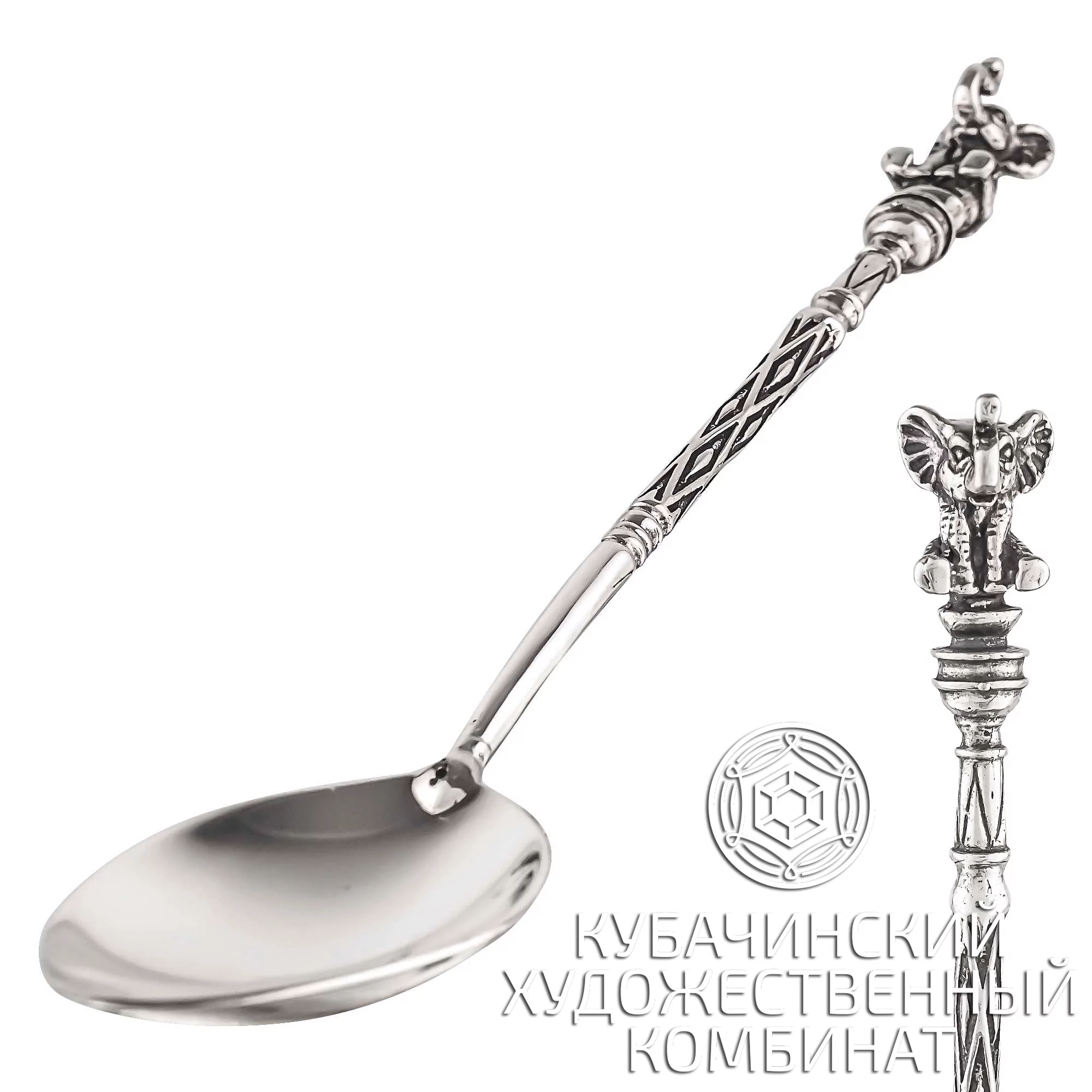 Ложка чайная из серебра 925 пробы