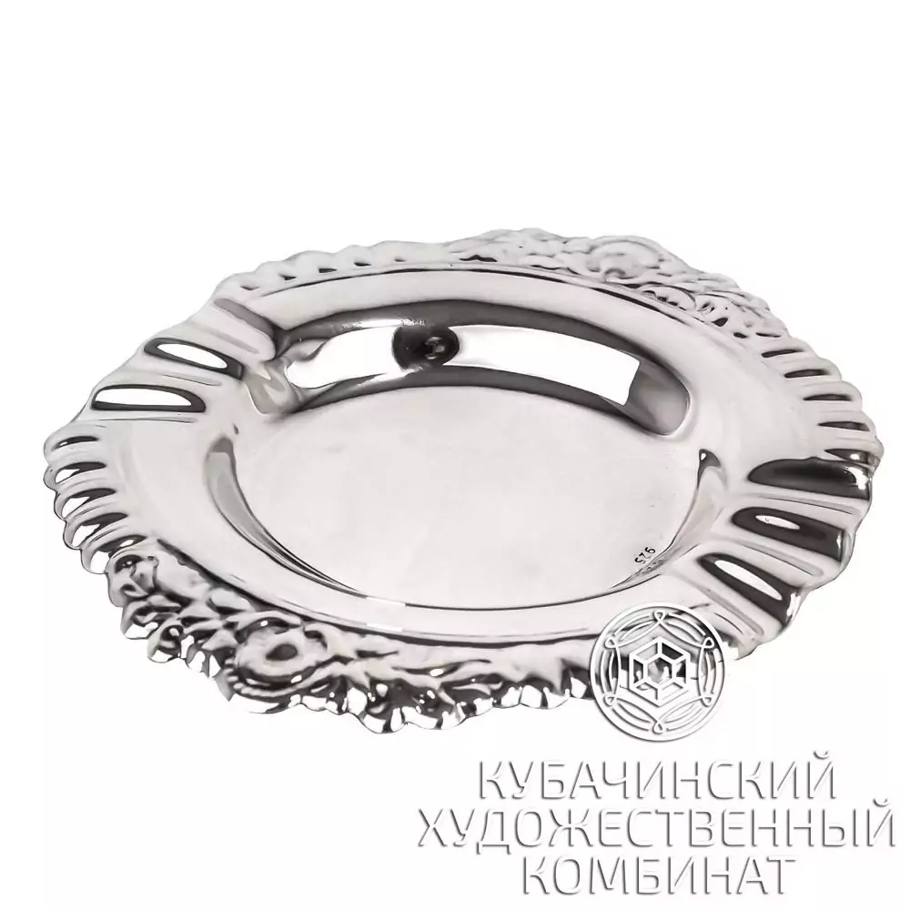 Пепельница из серебра 925 пробы