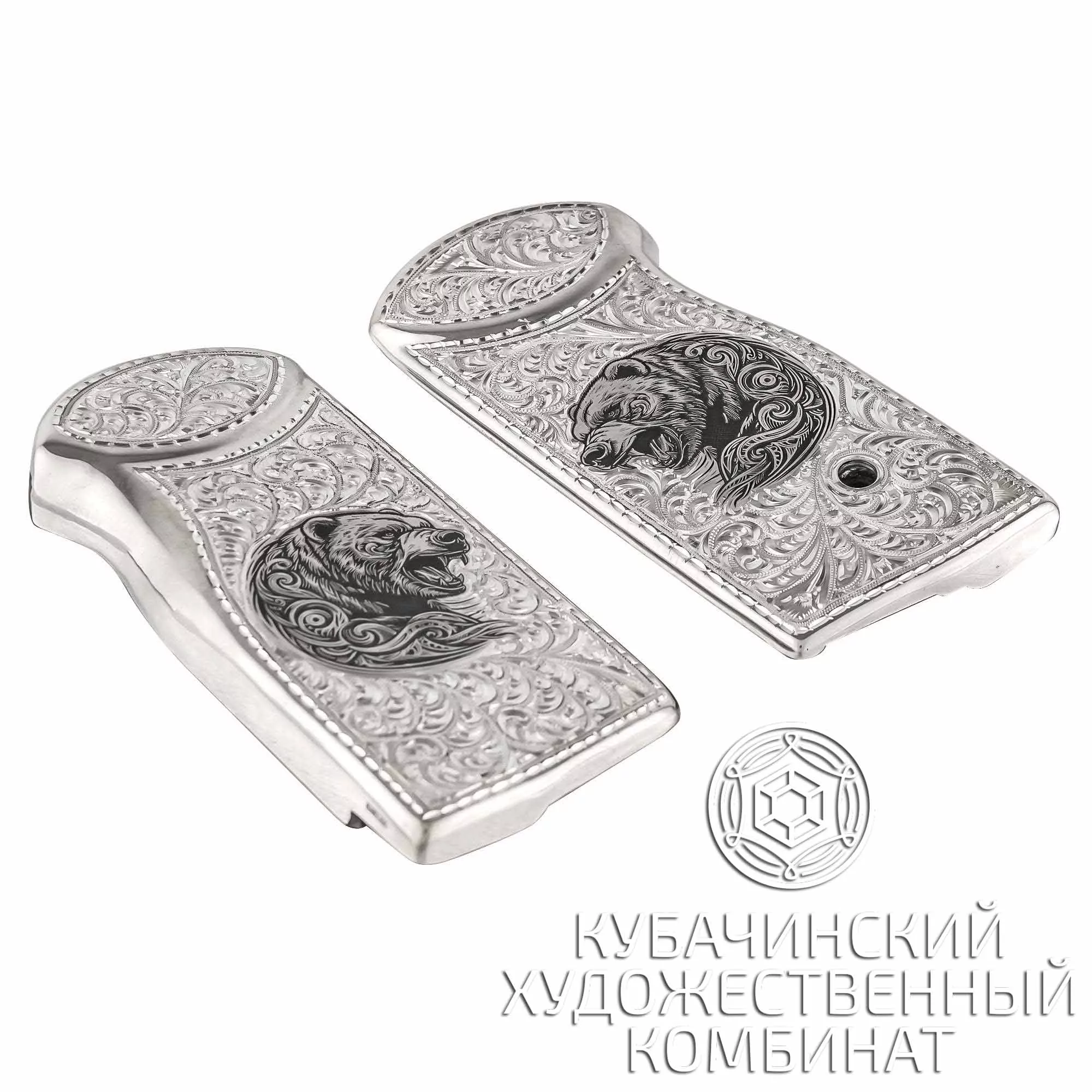 Рукоятка на Стечкин из серебра