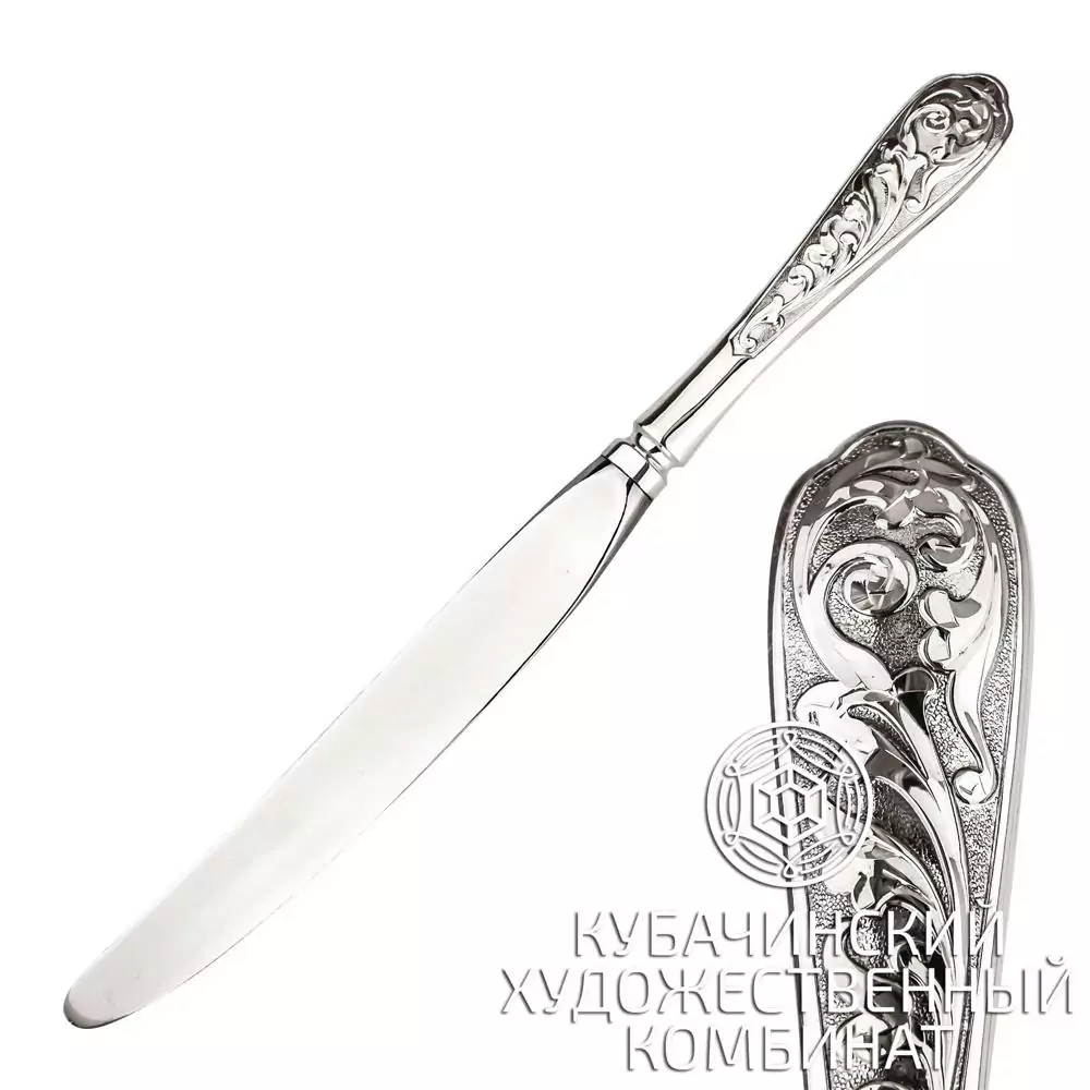 Нож ручной работы из серебра