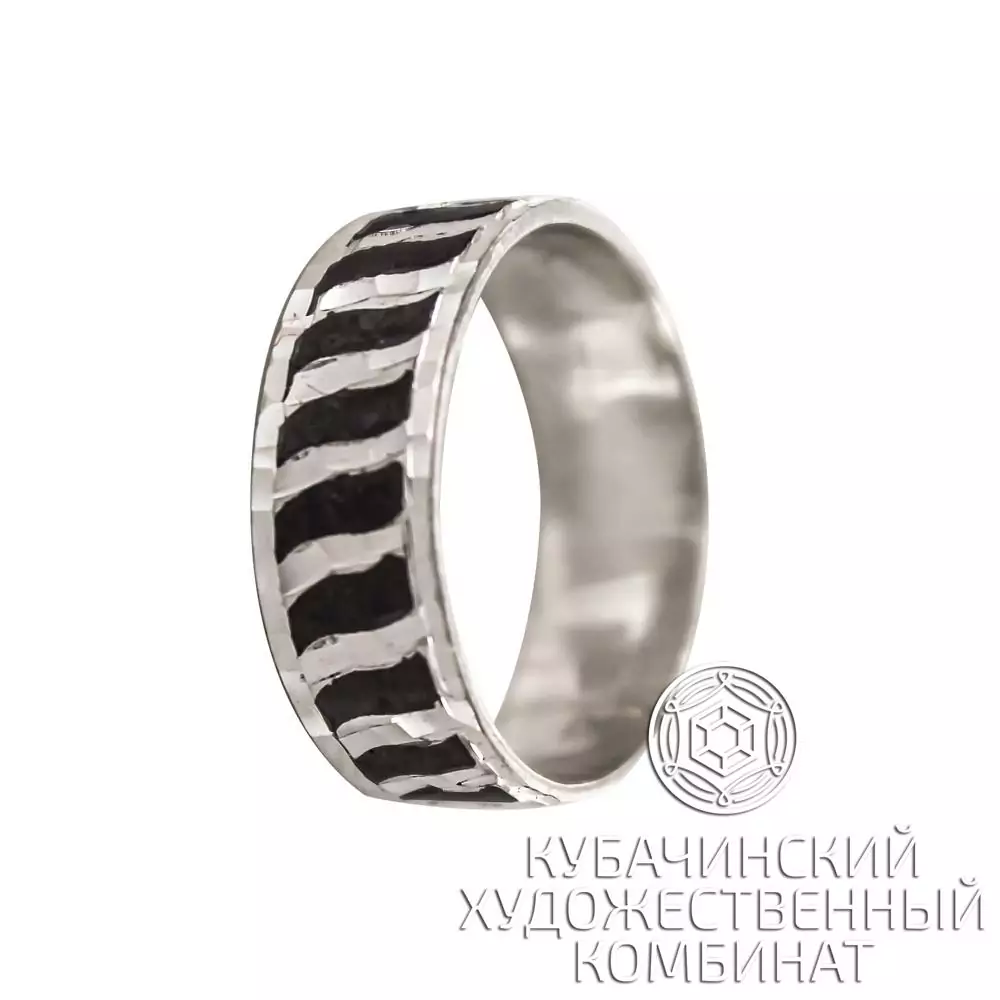 Кольцо "Линии" из серебра