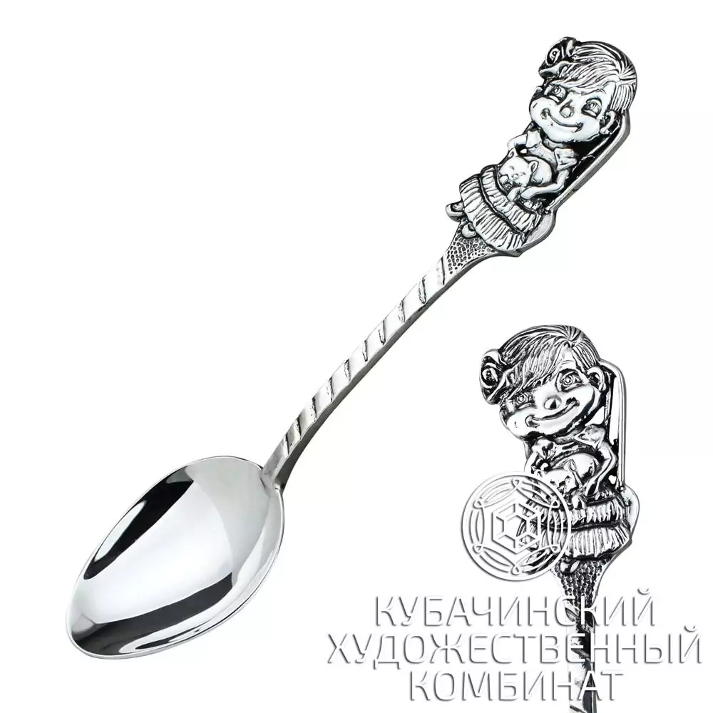 Ложка чайная "Малыш" из серебра