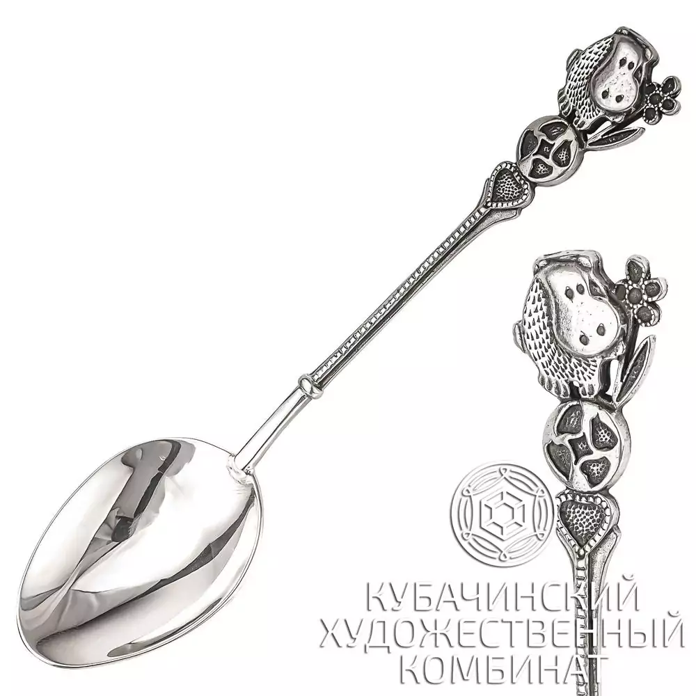 Ложка чайная из серебра 925 пробы