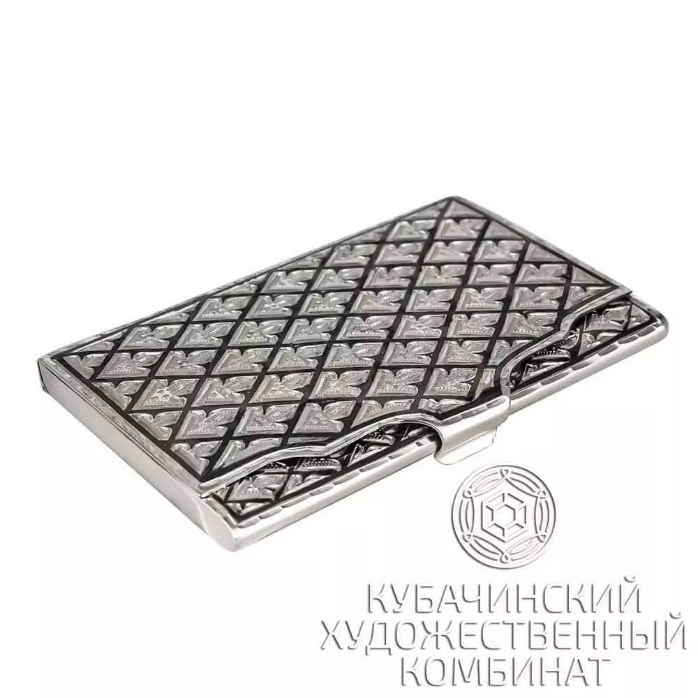 Визитница серебряная