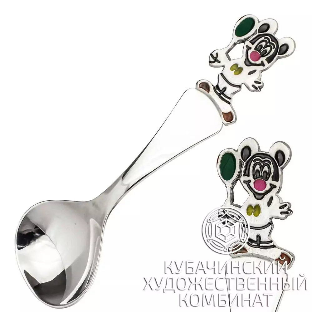 Ложка "Микки Маус" из серебра 925 пробы