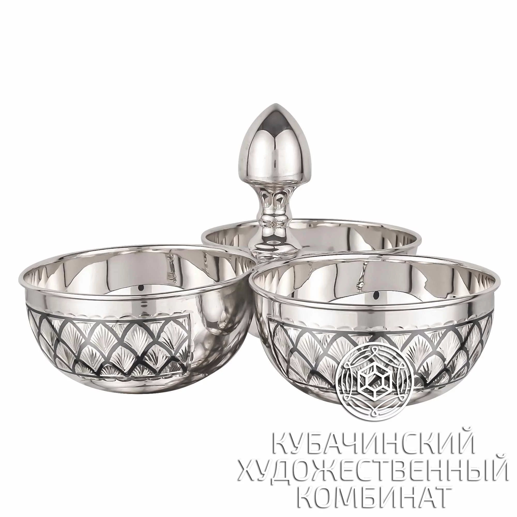 Менажница серебряная