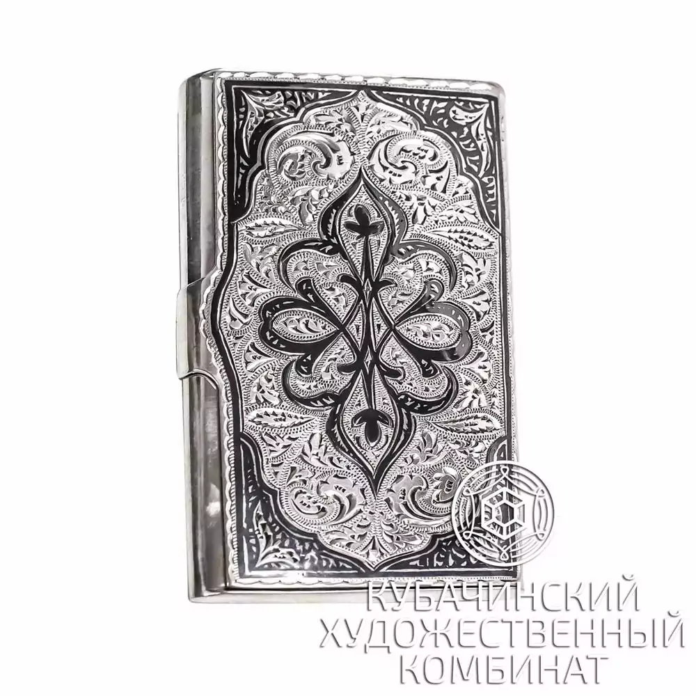 Визитница из серебра