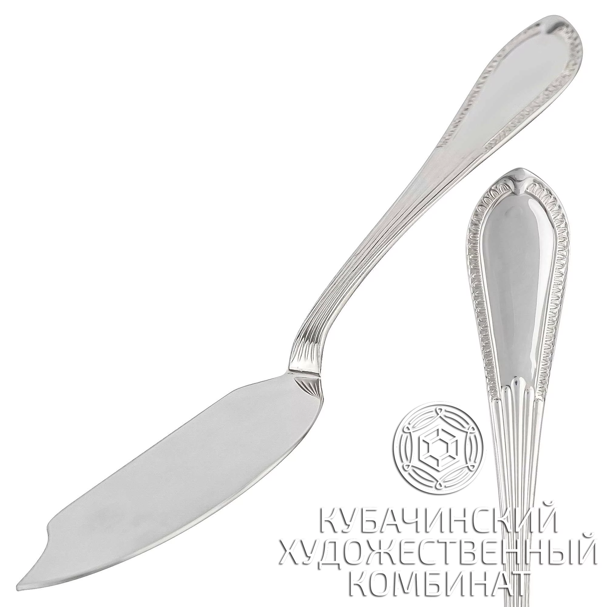 Нож для рыбы из серебра 925 пробы