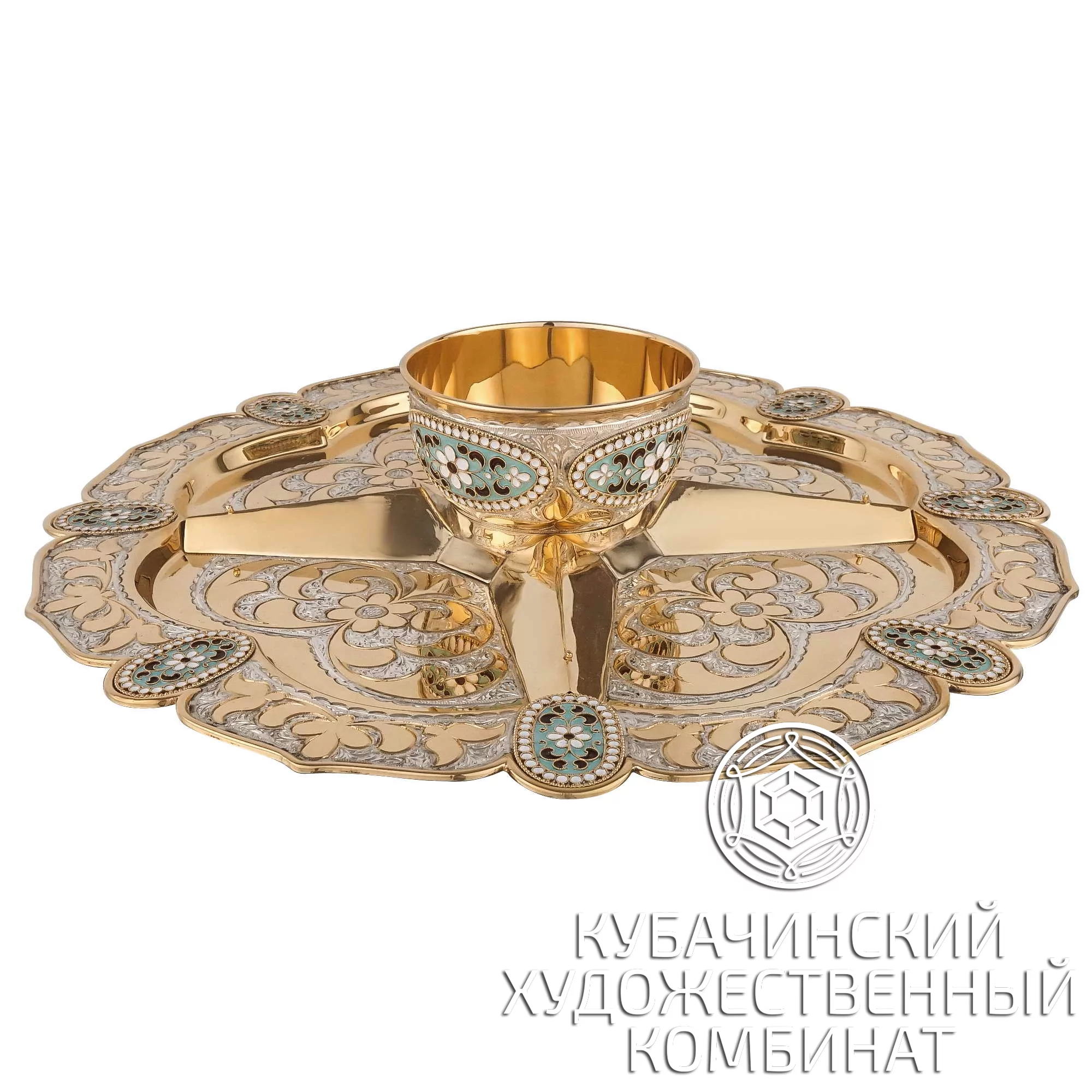 Менажница из серебра