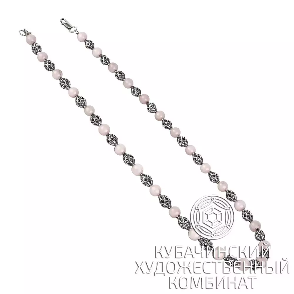 Бусы серебряные 