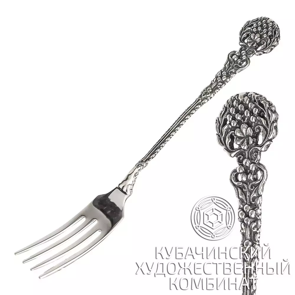 Вилка из серебра 925 пробы