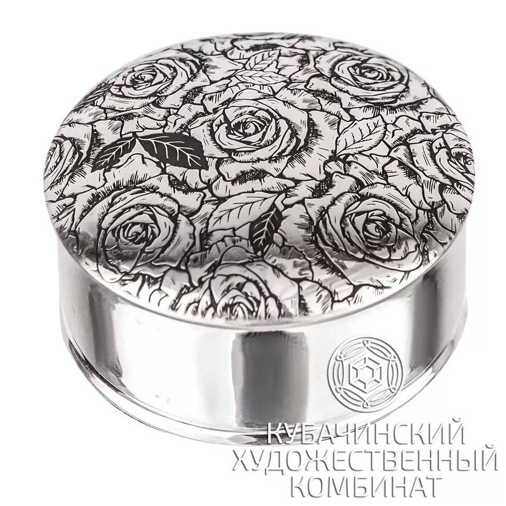 Таблетница серебряная