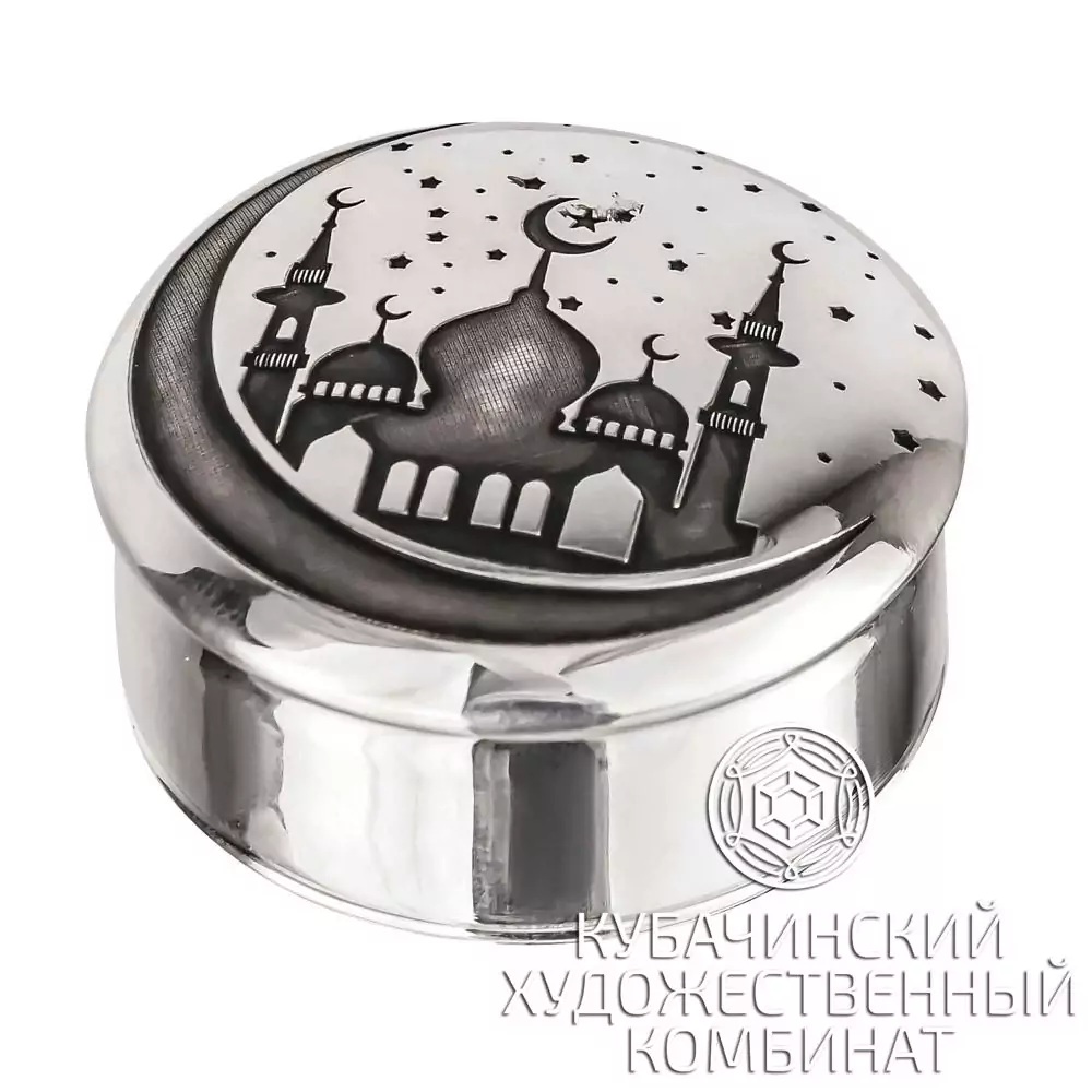 Таблетница серебряная