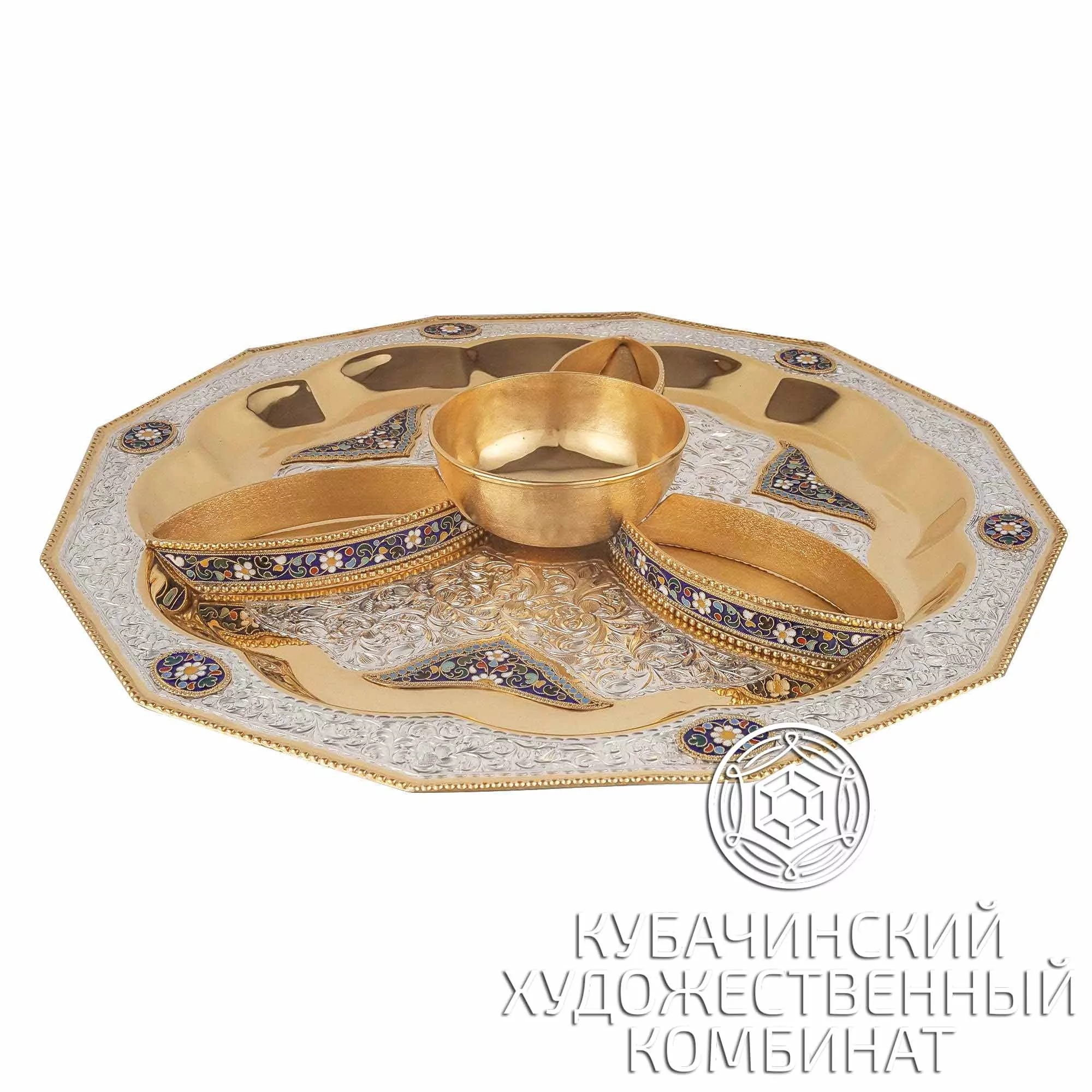 Менажница серебряная