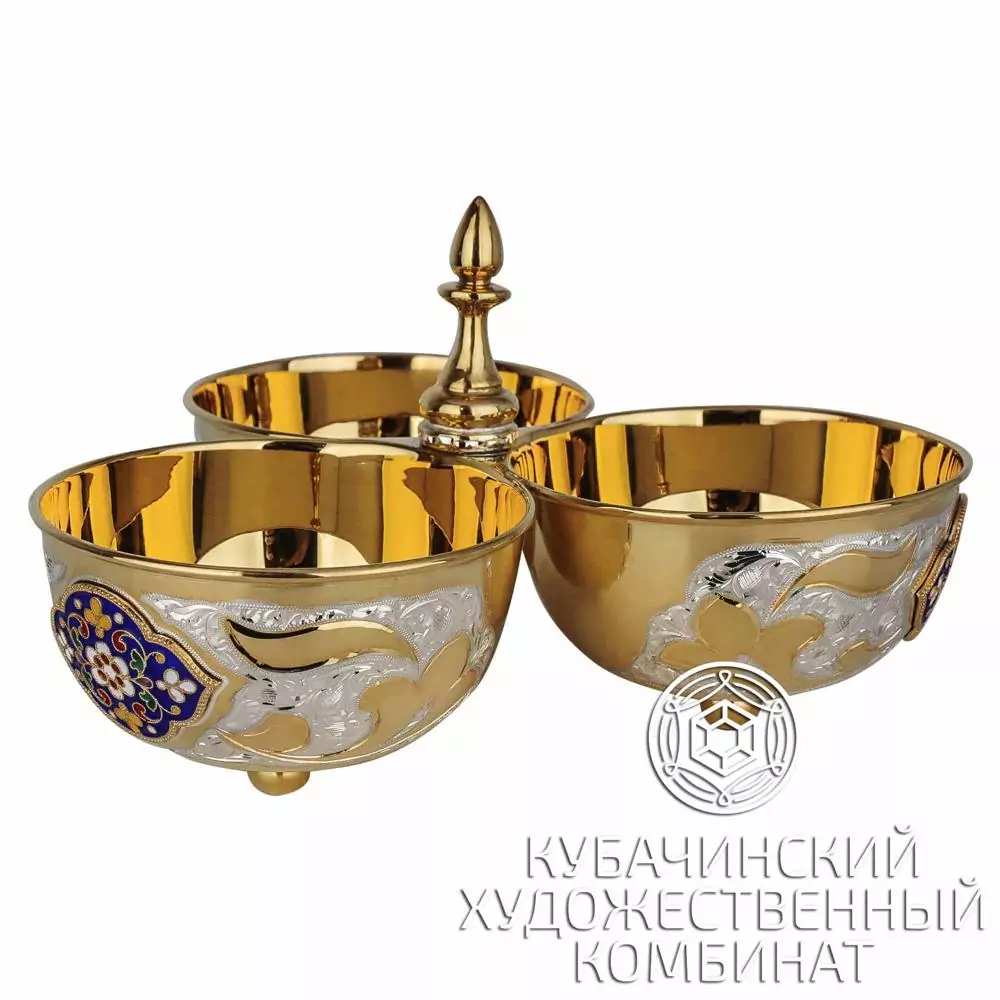 Менажница серебряная
