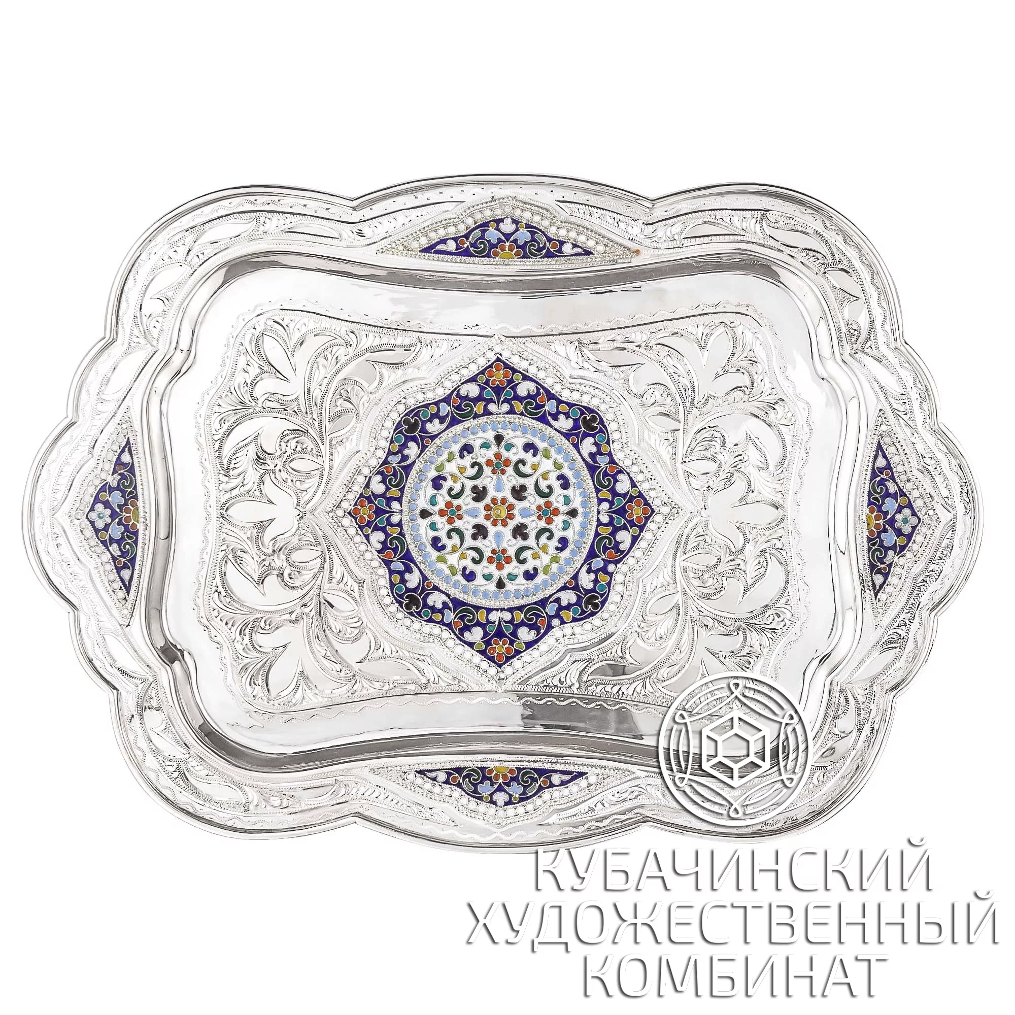 Поднос из серебра