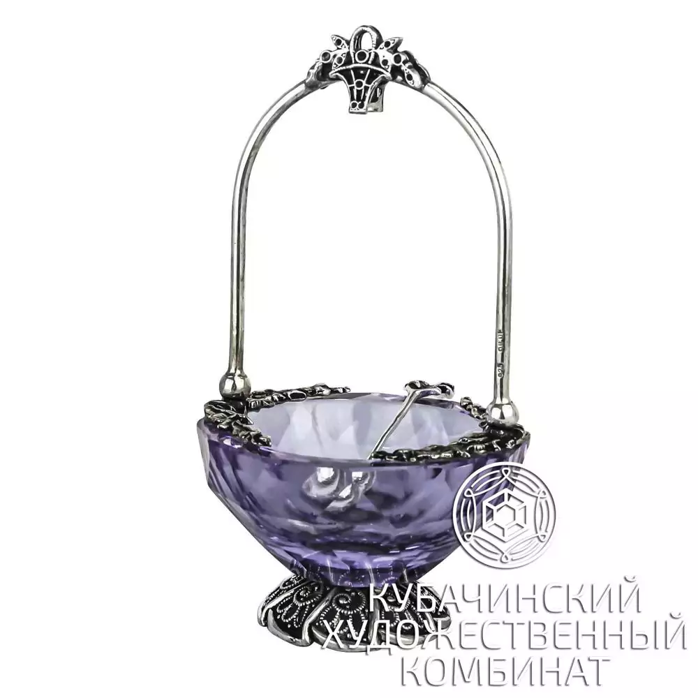 Солонка серебряная 925 пробы