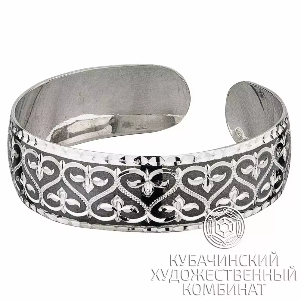 Браслет из серебра «Крылатое сердце»
